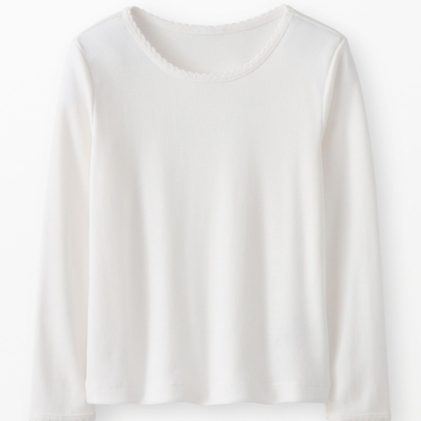 Hanna Andersson Long Sleeve Slim Fit Ribbed T-Shirt
