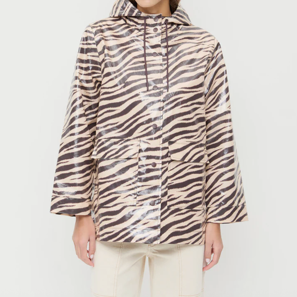 Loeffler Randall Misty Rain Jacket - Zebra