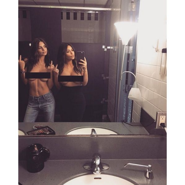 Bathroom kim nude k Kim Kardashian's
