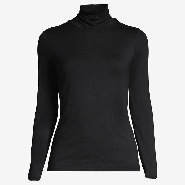 Lands' End Lightweight Skimming Long Sleeve Turtleneck