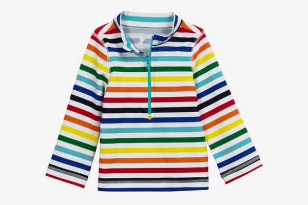 Primary Baby Rainbow Stripe Rash Guard