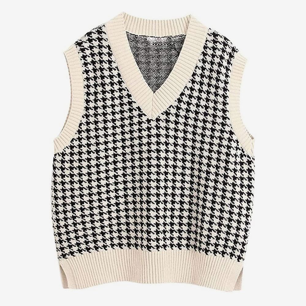 houndstooth vest mens