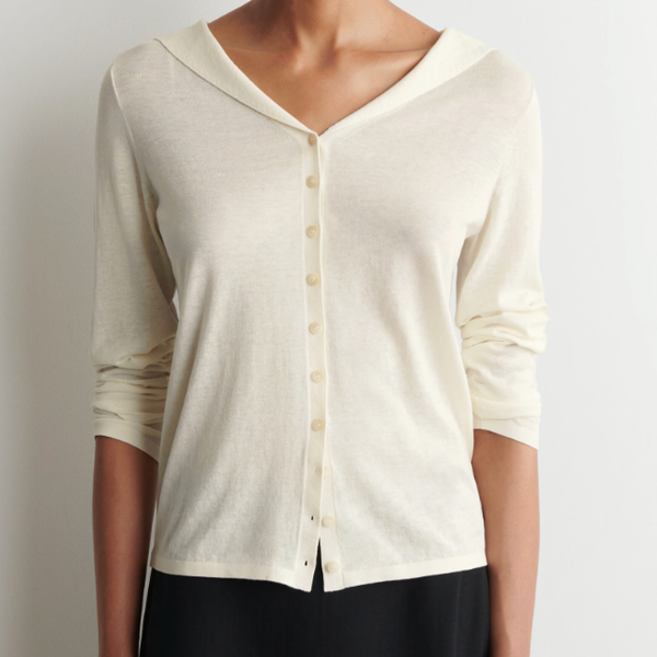 Cos Sailor-Collar Knitted Cotton-Silk Shirt