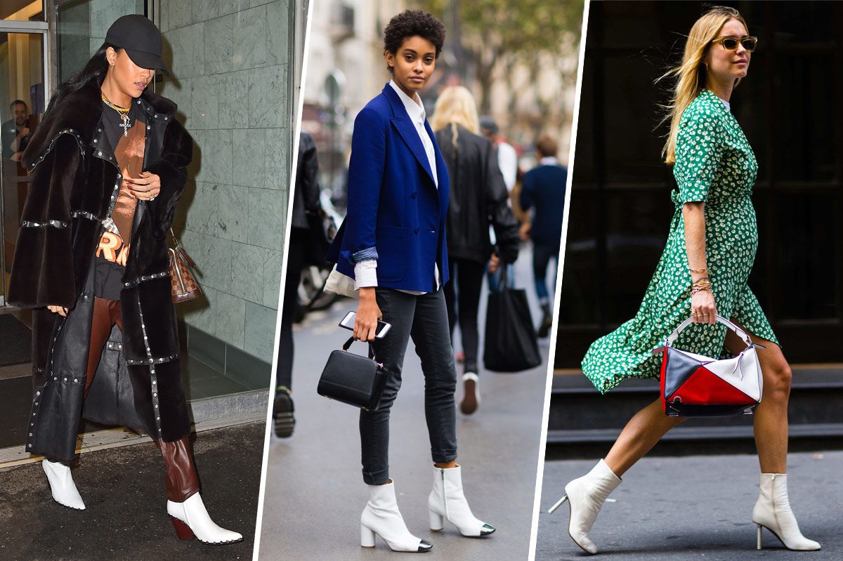 Outfits with white boots are great because you can wear them for