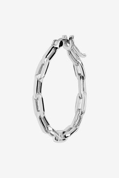 Maria Black Gemma 15mm Chain Single Hoop Earring (Single)