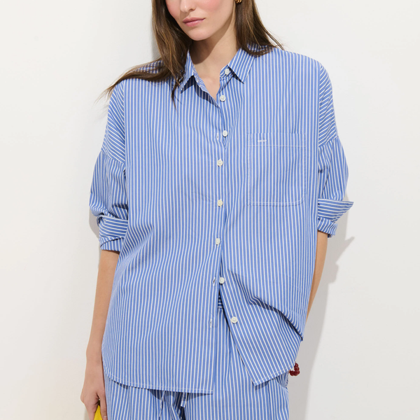 Alex Mill Jo Striped Shirt in Cotton Poplin