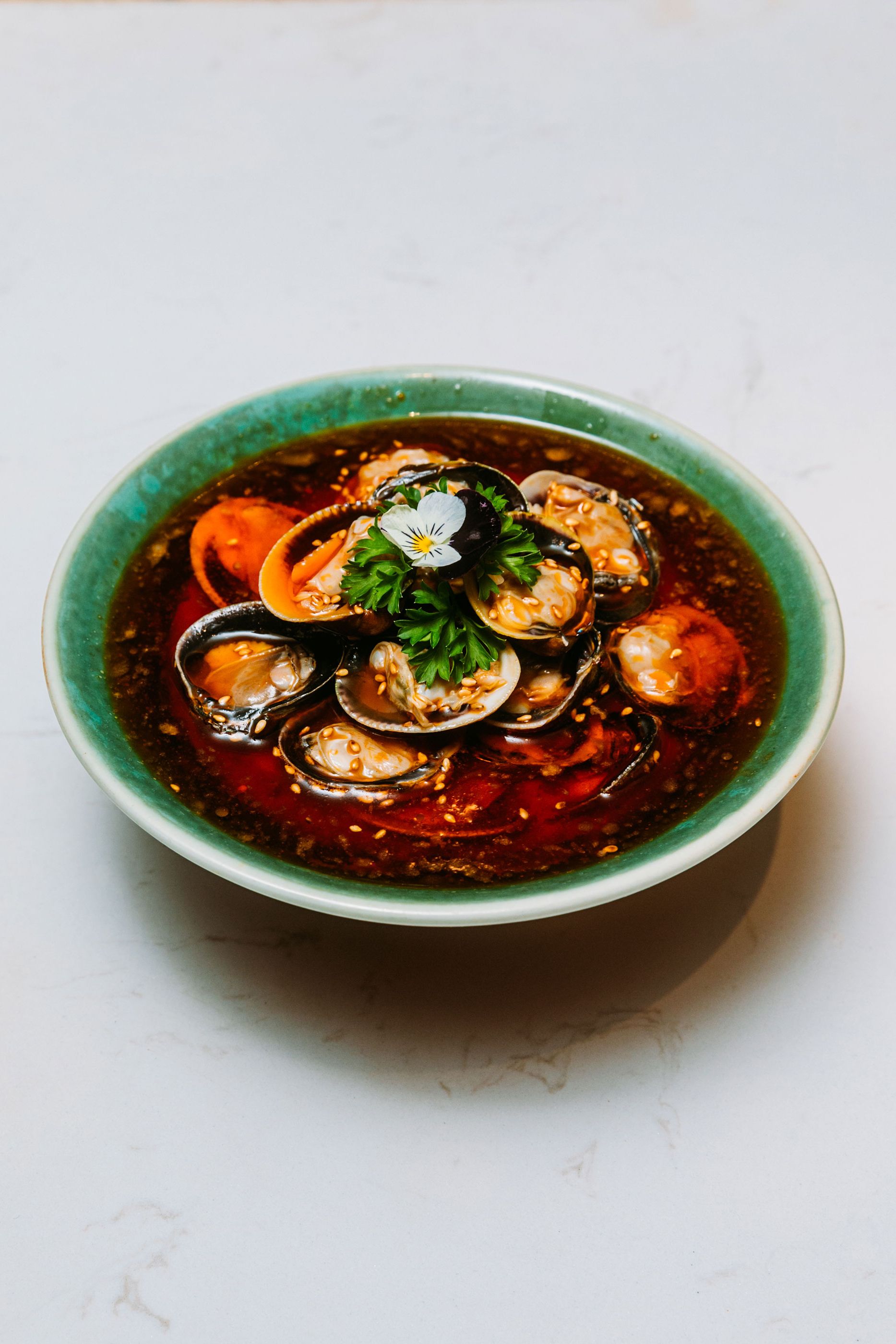Spicy cockles.