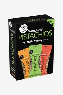 Wonderful Pistachios No Shells, 3 Flavors Mixed Variety Pack of 9