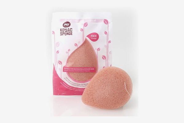 MY Konjac Sponge All Natural French Pink Clay Facial Sponge