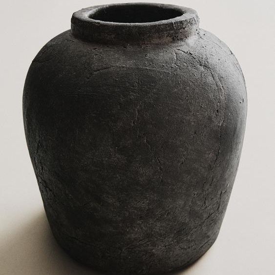 Zara Home Distressed Texture Ceramic Vase