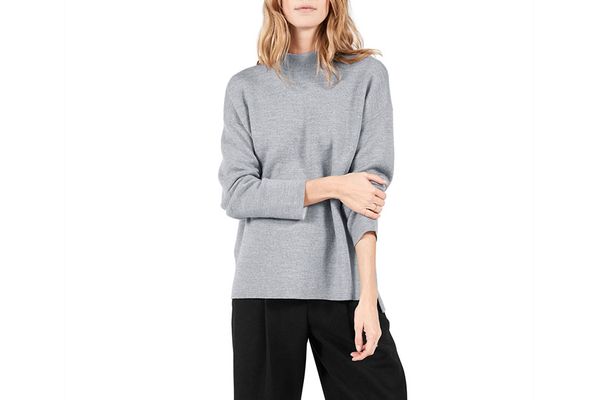 Everlane Luxe Double-Knit Mock Neck