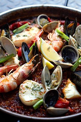 Shrimp, clams, mussels, scallops, and swordfish