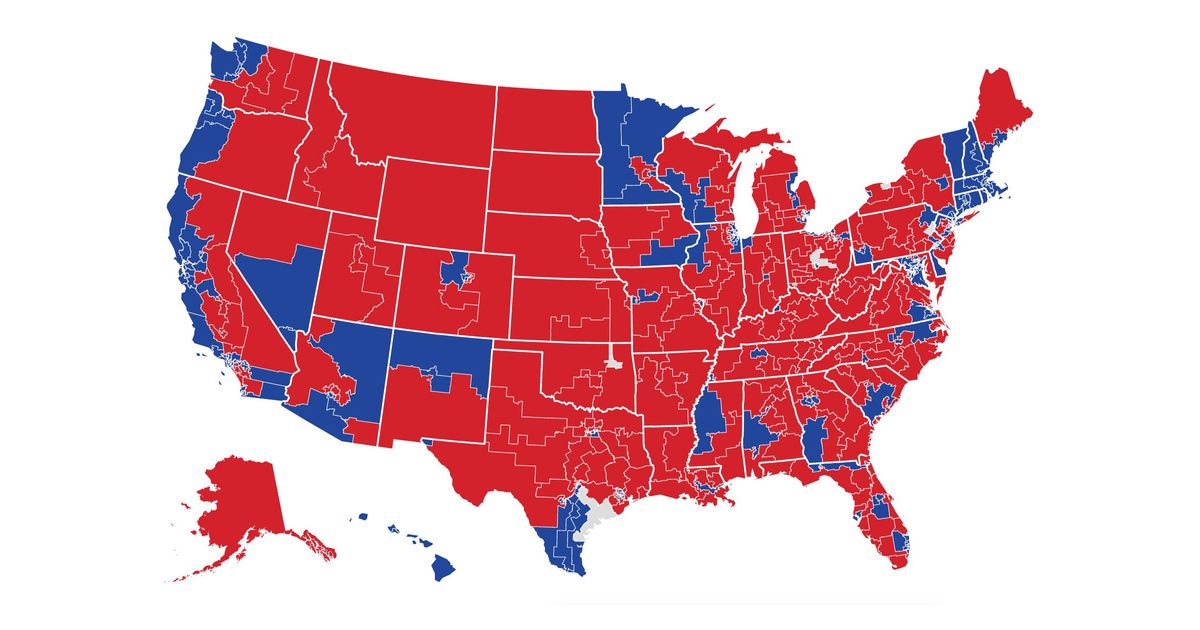 2018 midterm elections map