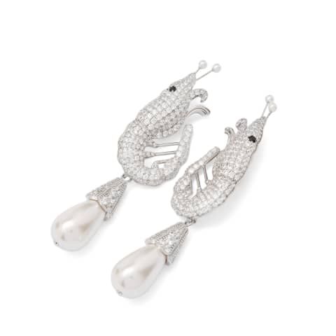 Shrimps Shrimp Clip-On Earrings