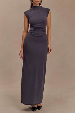 Meshki Elliot High Neck Sleeveless Maxi Dress