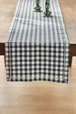 By Anthropologie Ginny Gingham Table Runner