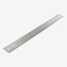 Office Mate Classic Stainless Steel Metal Ruler