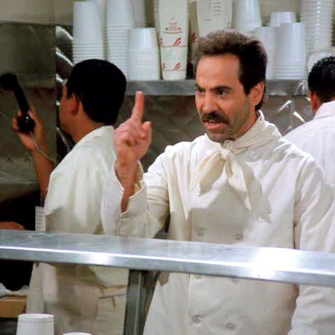 Seinfeld (NBC) Season 7, 1995-1996Episode: The Soup Nazi Original Air Date: November 2, 1995Shown: Larry Thomas (as Soup Nazi)