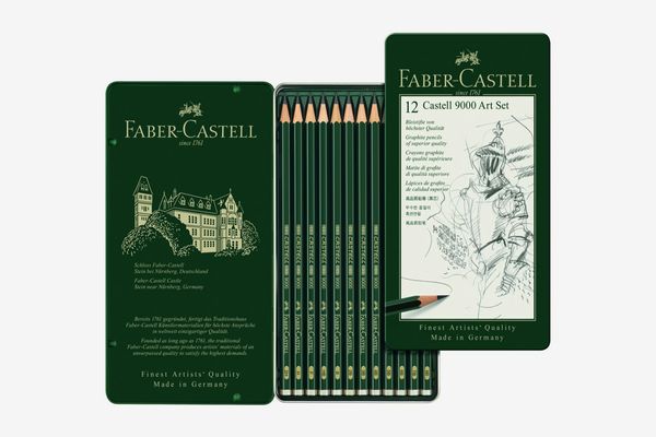 Faber-Castell 9000 Graphite Sketch Pencil Set, Set of 12
