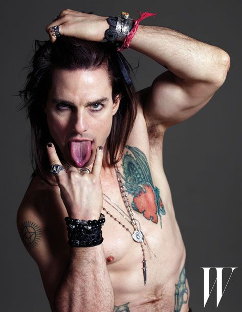 Tom Cruise Goes Topless and Tattooed as Rock God Stacee Jaxx in Rock of  Ages Film | Broadway Buzz | Broadway.com