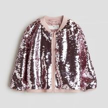 H&M Sequined Bomber Jacket