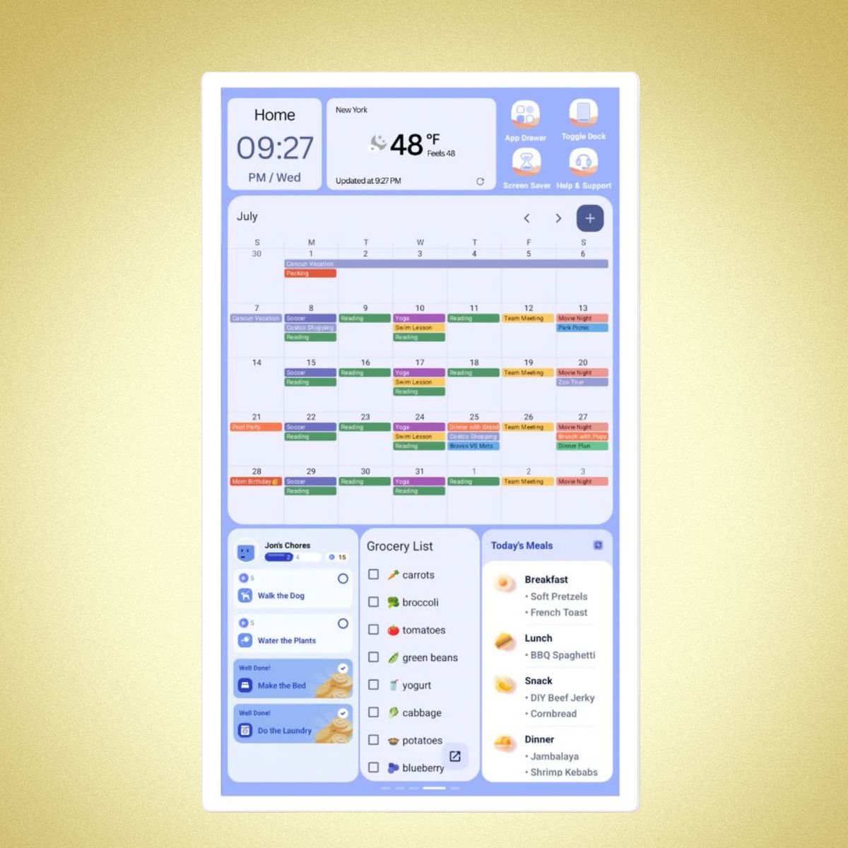 Cozyla Digital Calendar