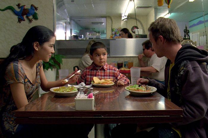 Andrea, Brock, and Jesse in Breaking Bad.