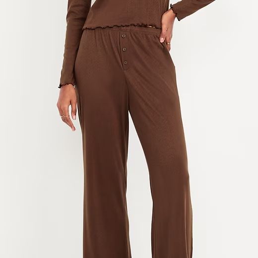 Old Navy High-Waisted Cozy Rib Pajama Pants