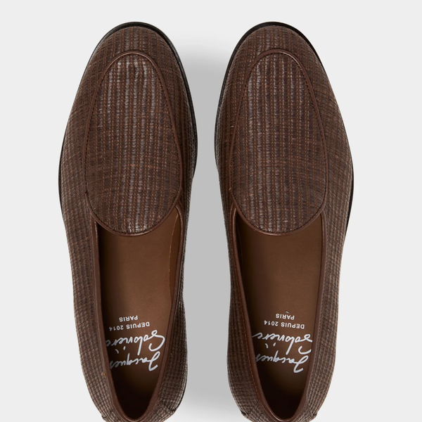Jacques Solovière Raffia Anorio Loafer