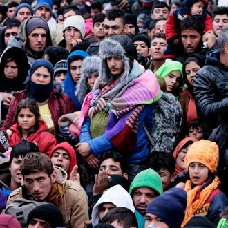 Migrants Stuck On Greek Border As New Restrictions Are Enforced