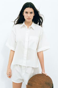 Zara Poplin Pocket Shirt
