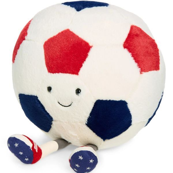 Jellycat Amuseables USA Soccer Ball Large Plushie