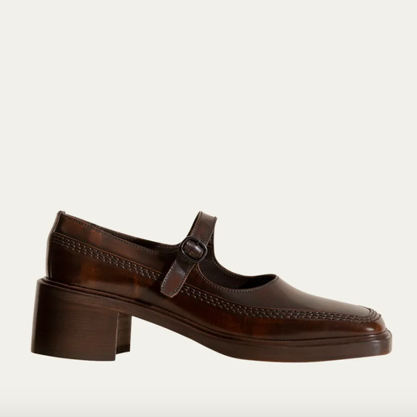 HEREU Sio Leather Mary Jane Loafers