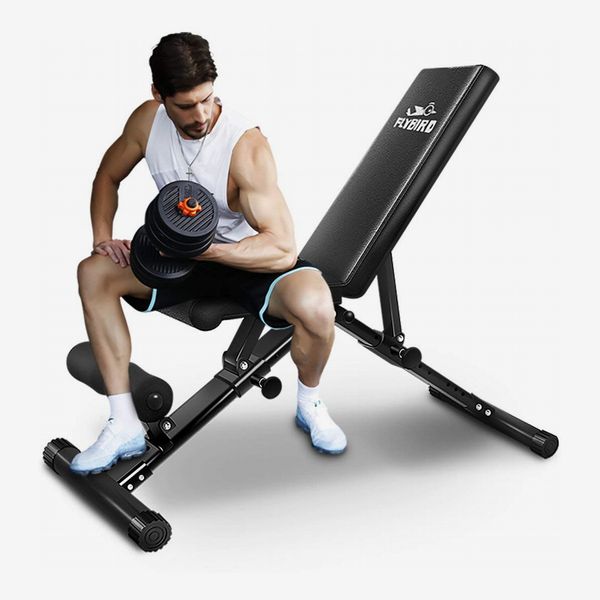 US9-PSBB003 Soges Weight Bench Adjustable Strength Training Bench for Full Body Workout with Fast Folding 