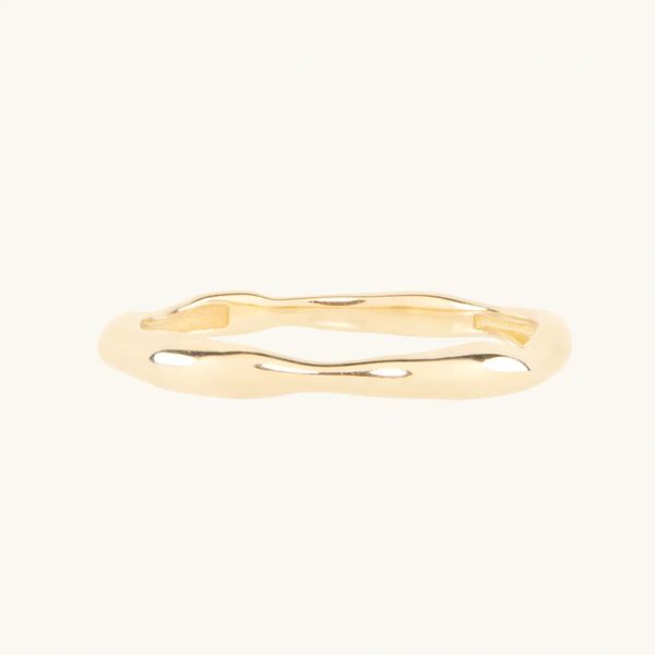 Catbird Grand Painter's Gold Stacking Ring