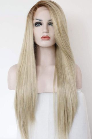K'ryssma Fashion Ombre Blonde Glueless Lace Front Wig