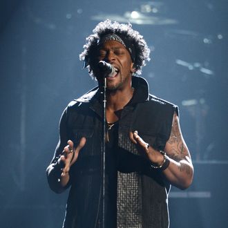 LOS ANGELES, CA - JULY 01: Singer D'Angelo performs onstage during the 2012 BET Awards at The Shrine Auditorium on July 1, 2012 in Los Angeles, California. (Photo by Michael Buckner/Getty Images For BET)