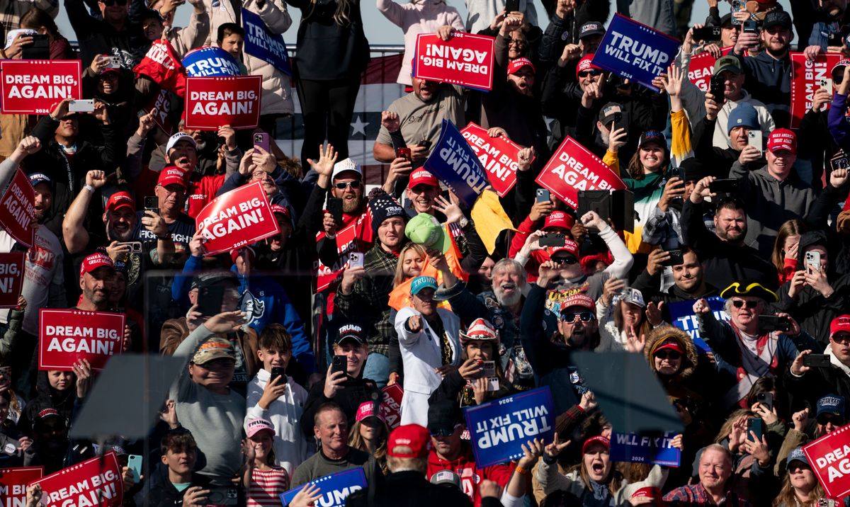 Donald Trump Campaigns In Pennsylvania Ahead Of US Presidential Election