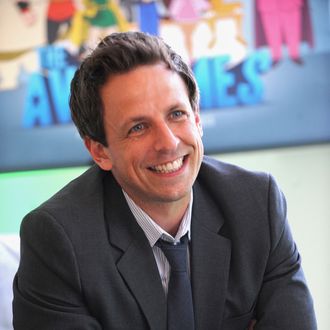 NEW YORK, NY - APRIL 30: Seth Meyers attends Hulu NY Press Junket on April 30, 2013 in New York City. (Photo by Brad Barket/Getty Images for Hulu)