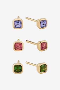 Ariel Gordon Petite Dahlia Asscher Studs