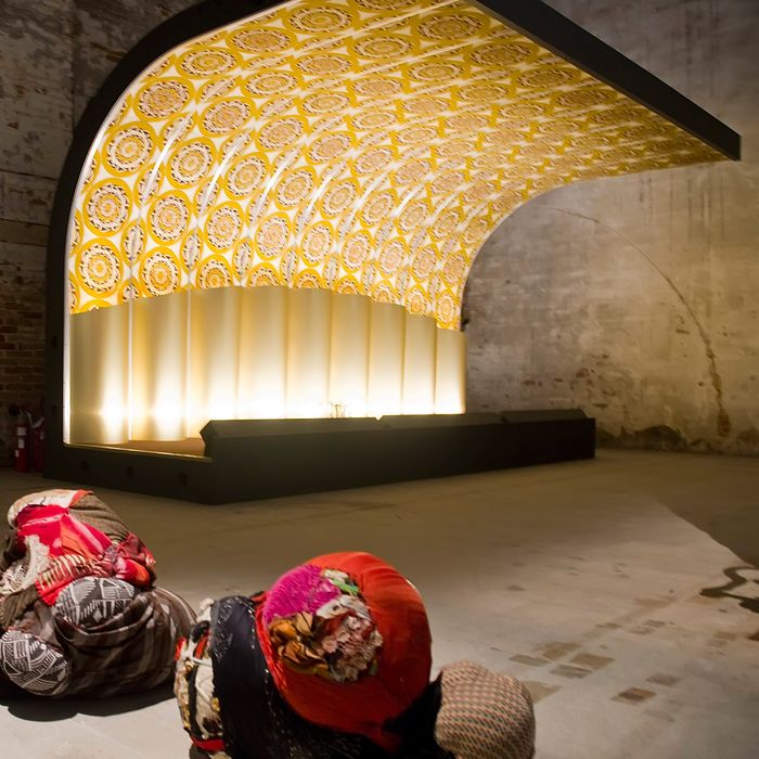 VENICE, ITALY - MAY 06: The Corderie space at the Arsenale at the 56 Venice Biennale Art on May 6, 2015 in Venice, Italy. (Photo by Awakening/Getty Images)