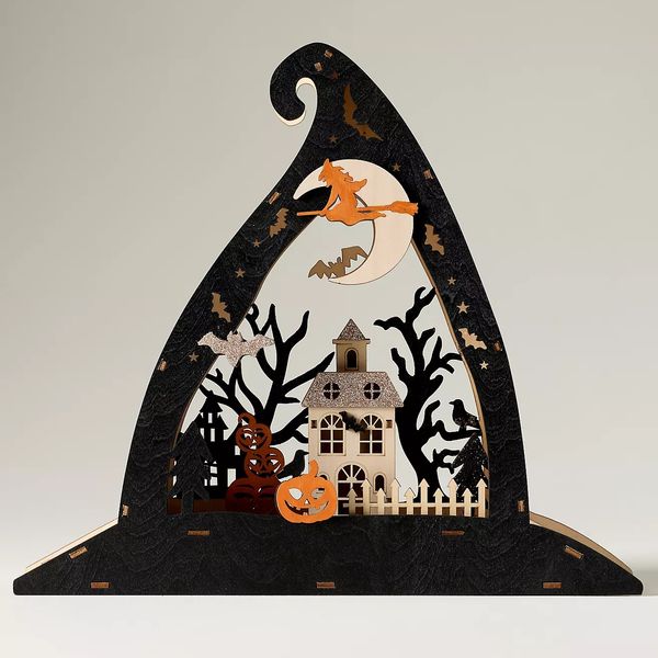 Anthropologie Ghostly Light-Up Mantle Decor