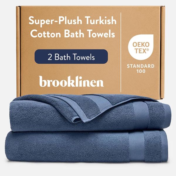 Brooklinen Super-Plush 100% Turkish Cotton Bath Towels - Set of 2