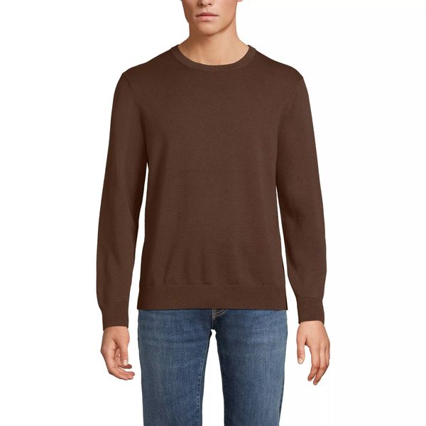Lands’ End Men’s Fine Gauge Cotton Crew Neck Sweater
