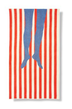 ZigZagZurich ‘Legs’ by Michele Rondelli XL 100 Percent Cotton Beach Towel