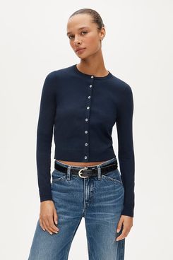 J.Crew Jackie Cardigan in Premium Ultra-Fine Cotton
