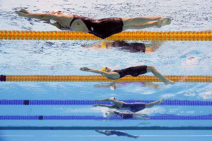 A Different View of Olympic-Champion Swimmers