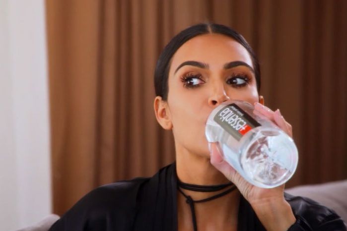 I tried Kim Kardashian's $45 water bottle that 'tricks' you into tasting  flavors - I was so hydrated but very confused