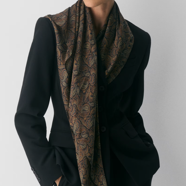 Aritzia Loren Silk Large Scarf