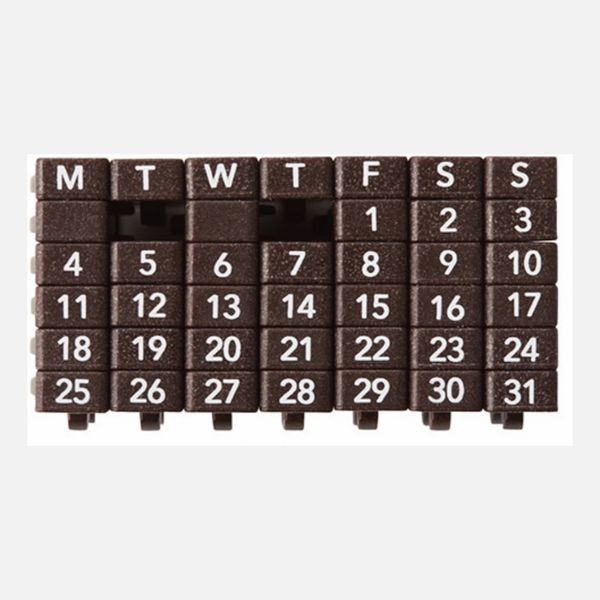The Stationery Selection Perpetual Calendar Rubber Stamp Shachihata